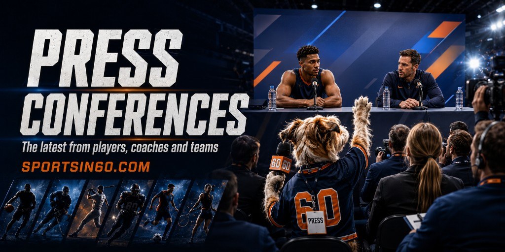 Press conferences: the latest from players, coaches and teams